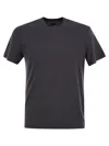 Fedeli Stretch Linen Short-sleeved T-shirt