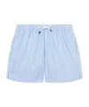 Fedeli Striped Swimming Trunks In Blue