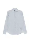 Fedeli Striped-pattern Shirt In Blue