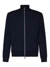 Fedeli Knit With Zip Closure In Blue