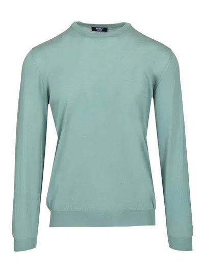Fedeli Long-sleeved Sweater In Green