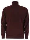 Fedeli Superfine Wool Turtleneck Derby In Burgundy