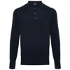 Fedeli Virgin-wool Polo Shirt In Blue