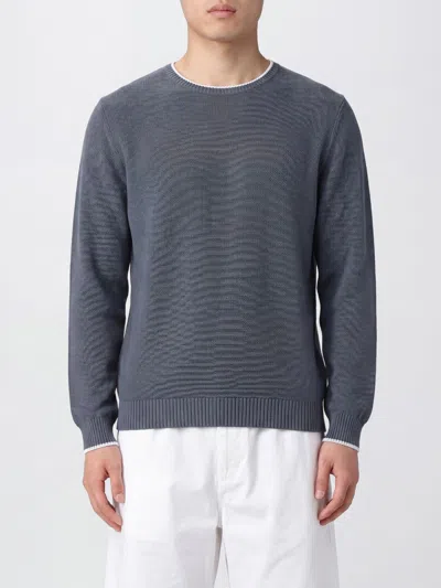 Fedeli Sweater Men In Blue
