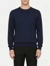 Fedeli Argentina Baby Cashmere Crew Neck Sweater In Blue