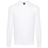 Fedeli Fine-knit Cotton Polo Shirt In White