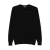 Fedeli Round-neck Long-sleeve Top In Black