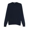 Fedeli Cotton Sweaters In Blue