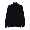 Fedeli Turtleneck Long-sleeve Sweater In Blue