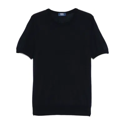 Fedeli Sweaters Blue In Black