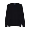 Fedeli Round-neck Long-sleeve Top In Black
