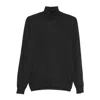 Fedeli Turtleneck Sweater In Black