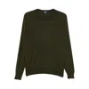 Fedeli Round-neck Cashmere Sweater In Green