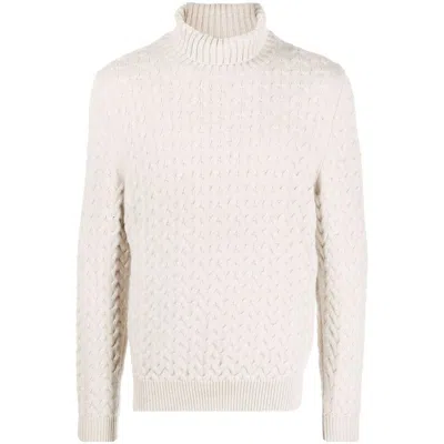 Fedeli Roll-neck Cashmere Jumper In Neutrals