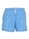 Fedeli Swim Trousers Woven Fabric Man In Blue