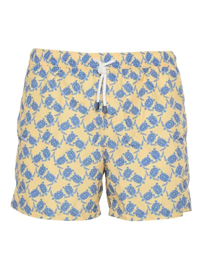 Fedeli Swim Trousers Woven Fabric Man In Blue