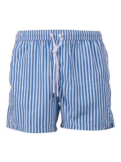 Fedeli Swim Trousers Woven Fabric Man In Blue