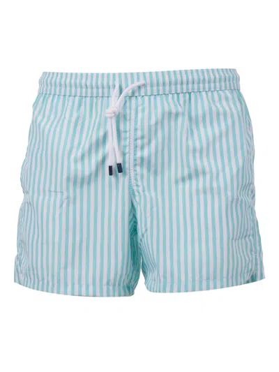 Fedeli Swim Trousers Woven Fabric Man In Blue