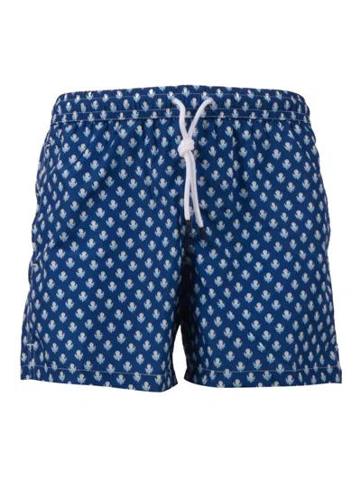 Fedeli Swim Trousers Woven Fabric Man In Blue