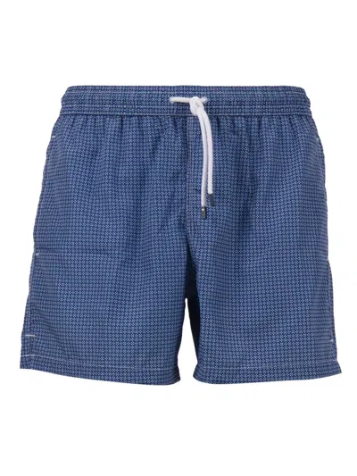 Fedeli Swim Trousers Woven Fabric Man In Black