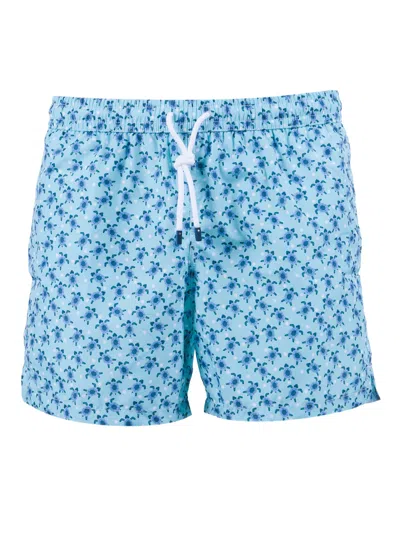 Fedeli Swim Trousers Woven Fabric Man In Blue