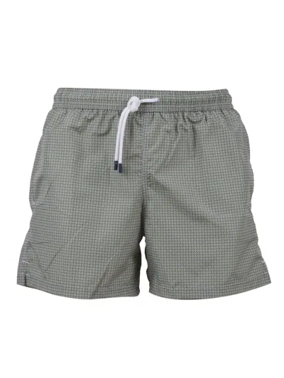 Fedeli Swim Trousers Woven Fabric Man In Green