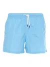 Fedeli Swim Trousers Woven Fabric Man In Light Blue