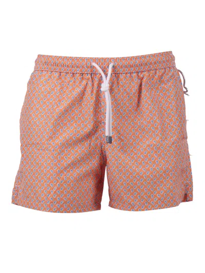 Fedeli Swim Trousers Woven Fabric Man In Brown