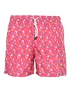 Fedeli Swim Trousers Woven Fabric Man In Pink