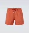 Fedeli Swim Trunks In Rust