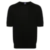 Fedeli Drop-shoulder Cotton Jumper In Black