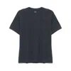 Fedeli Cotton Linen T Shirts In Blue