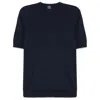 Fedeli Fine-knit T-shirt In Blue