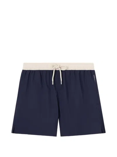 Fedeli Tahiti Airstop Drawstring Swim Shorts In Blue