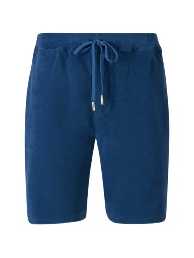 Fedeli Terry Bermuda Shorts In Blue