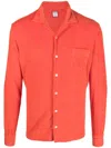 Fedeli Terry-cloth Cotton Shirt In Orange