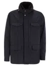 Fedeli Removable-neck Safari Jacket In Black