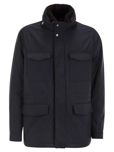 FEDELI TRIESTE - RAIN JACKET AND SHEARLING.