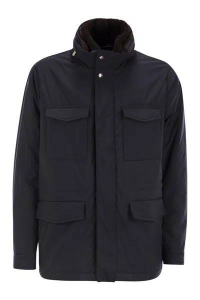 FEDELI FEDELI TRIESTE - RAIN JACKET AND SHEARLING.