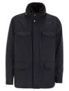 Fedeli Removable-neck Safari Jacket In Black