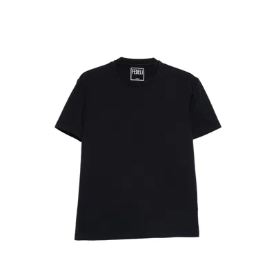 Fedeli Crew-neck T-shirt In Black