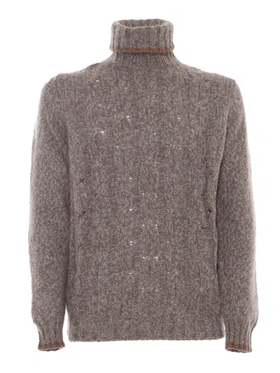 FEDELI TURTLE-NECK L/S KNITTED SWEATER MAN