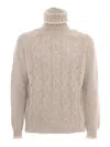 Fedeli Turtle-neck L/s Knitted Sweater Man In Multi