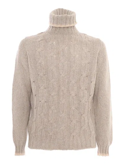 FEDELI TURTLE-NECK L/S KNITTED SWEATER MAN