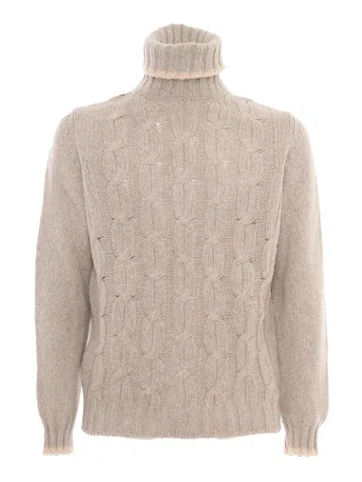 FEDELI TURTLE-NECK L/S KNITTED SWEATER MAN