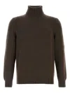 Fedeli Turtleneck Cashmere Sweater In Brown