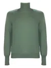 Fedeli Turtleneck Cashmere Sweater In Green