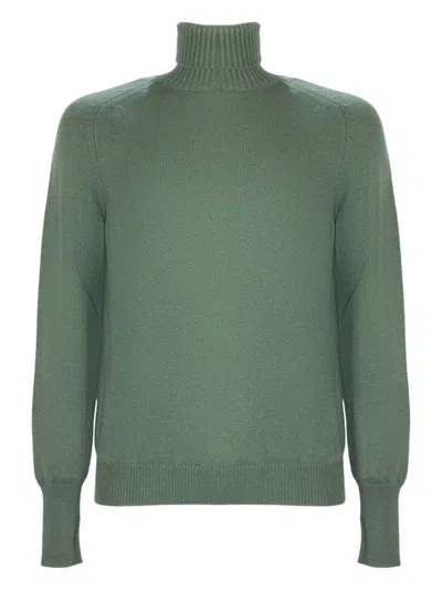 Fedeli Turtleneck Cashmere Sweater In Green