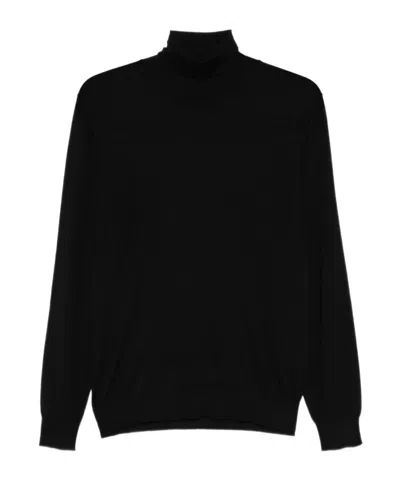 Fedeli Turtleneck Sweater In Black