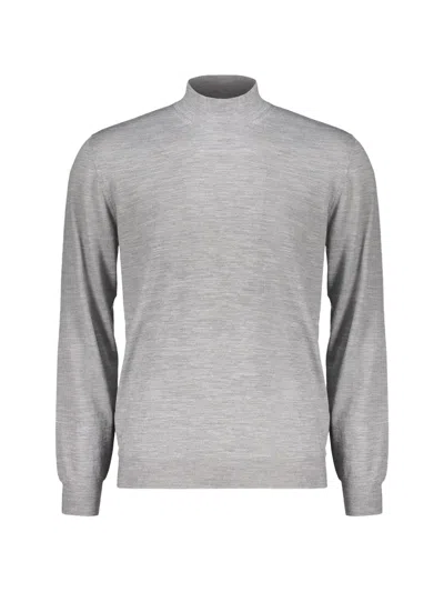 Fedeli Turtleneck Sweater In Gray